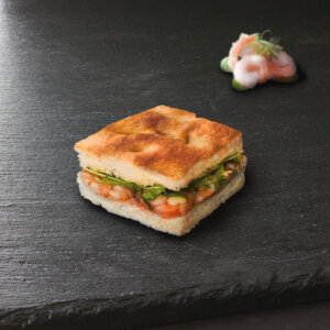 Spicy Prawn Marinara Focaccia Sandwich
